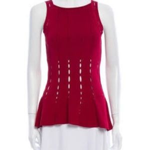 Cushnie et Ochs burgundy/red top